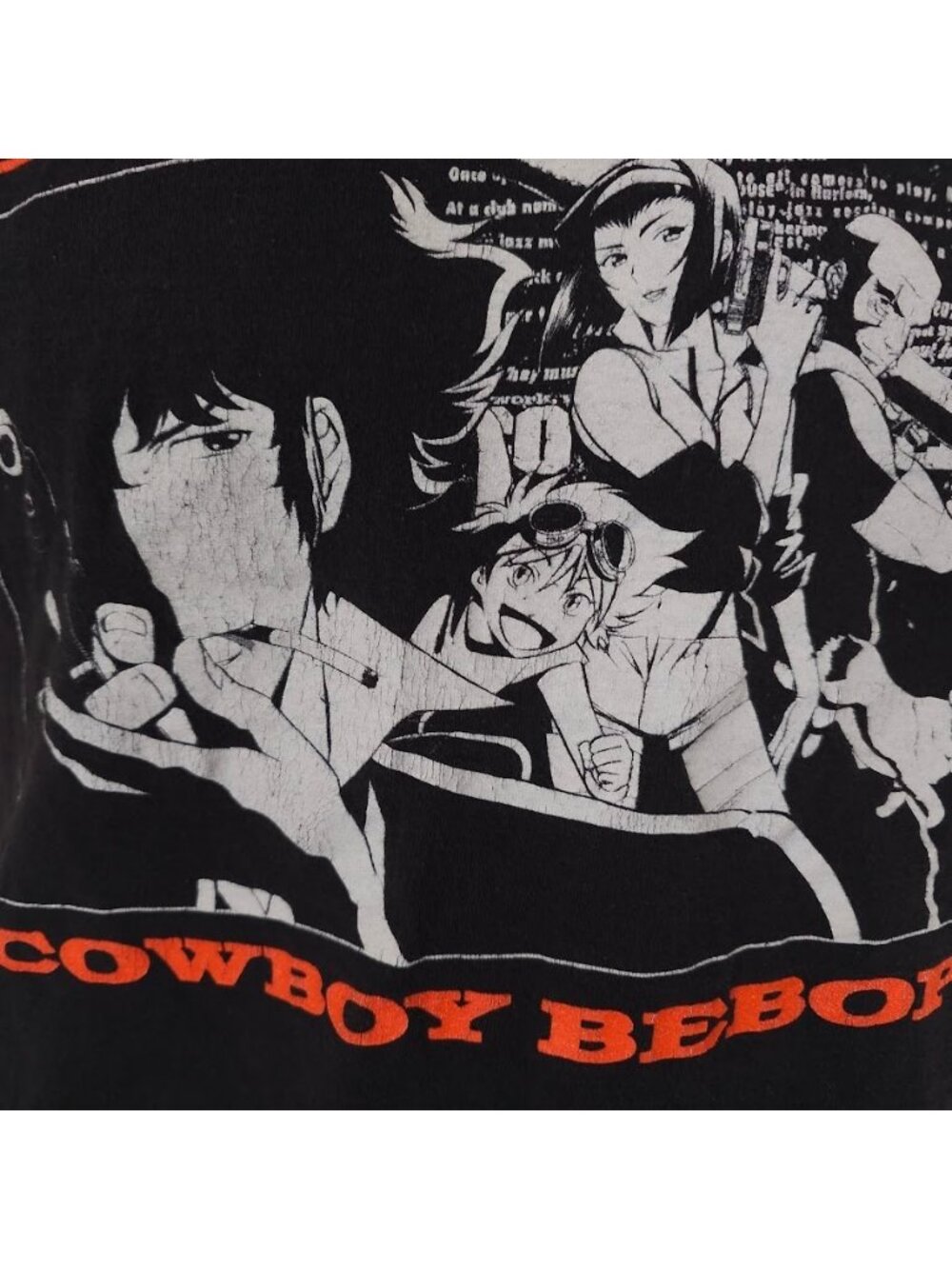 Cowboy Bebop Crop Top T Shirt Womens Size Small Black Japanese Anime Series - Picture 3 of 6